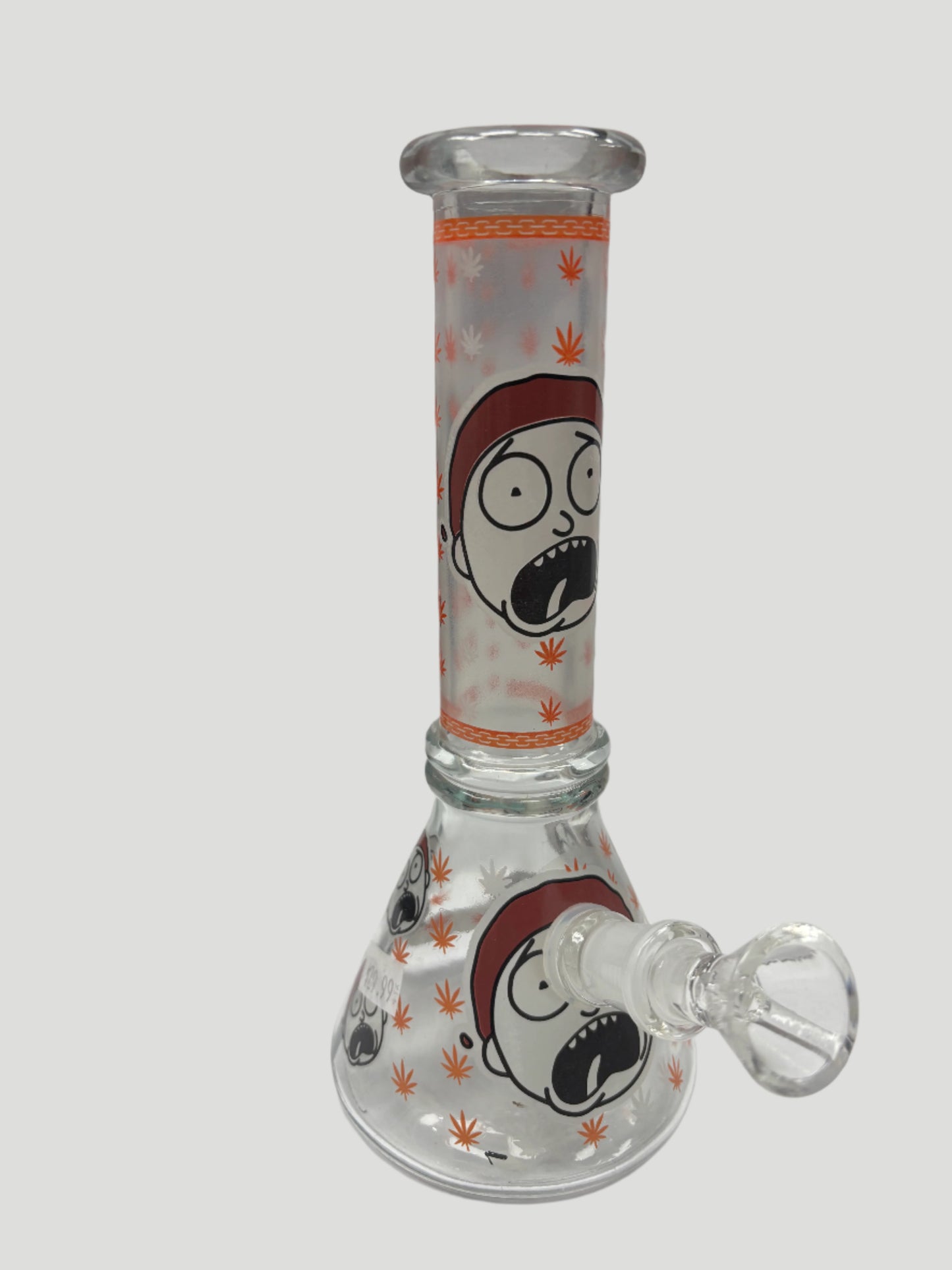8" Simple Design Beaker | 14mm Glass Waterpipe