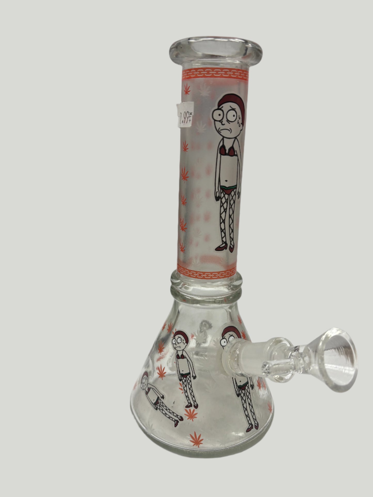8" Simple Design Beaker | 14mm Glass Waterpipe