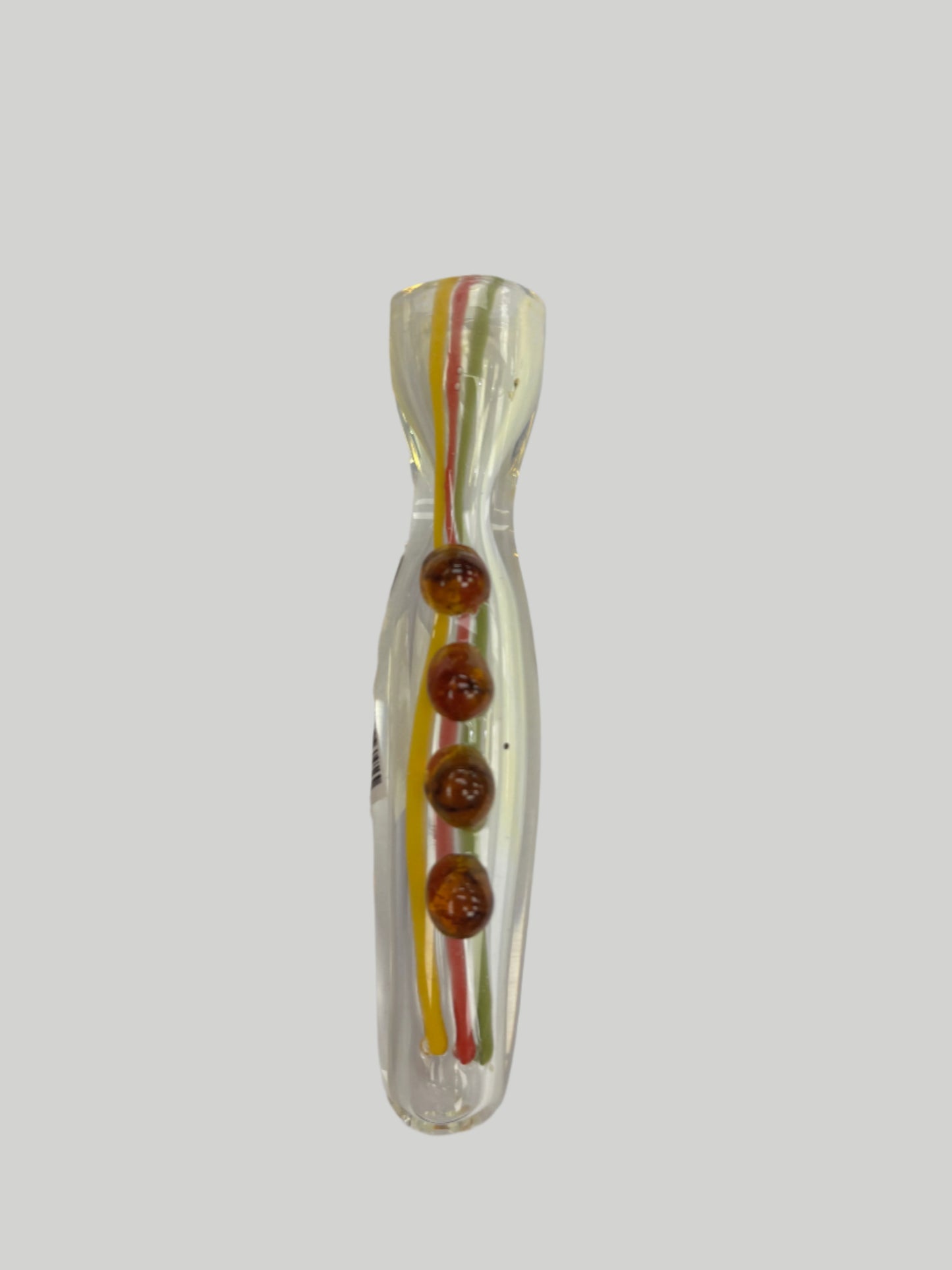 3.5" Clear Chillum w/ Stripe and 4 Dots