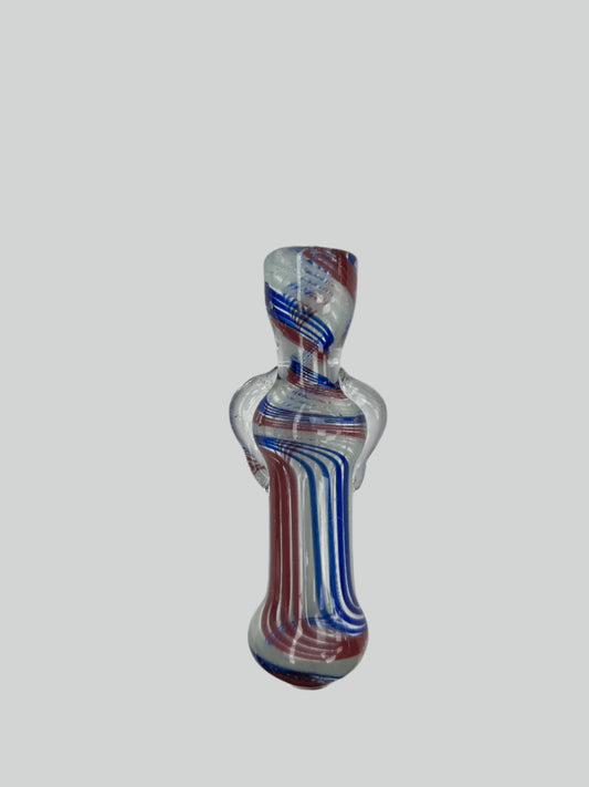 3" Striped w/ Arms Chillum