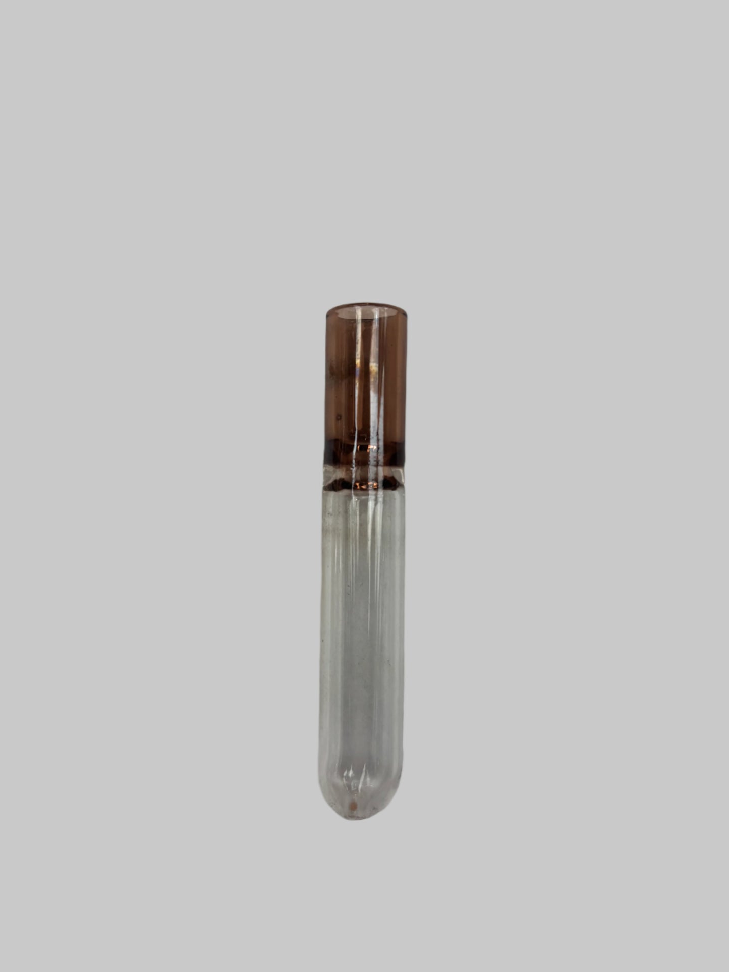 3" $7.99 Clear Glass, Colored Tip Chillum
