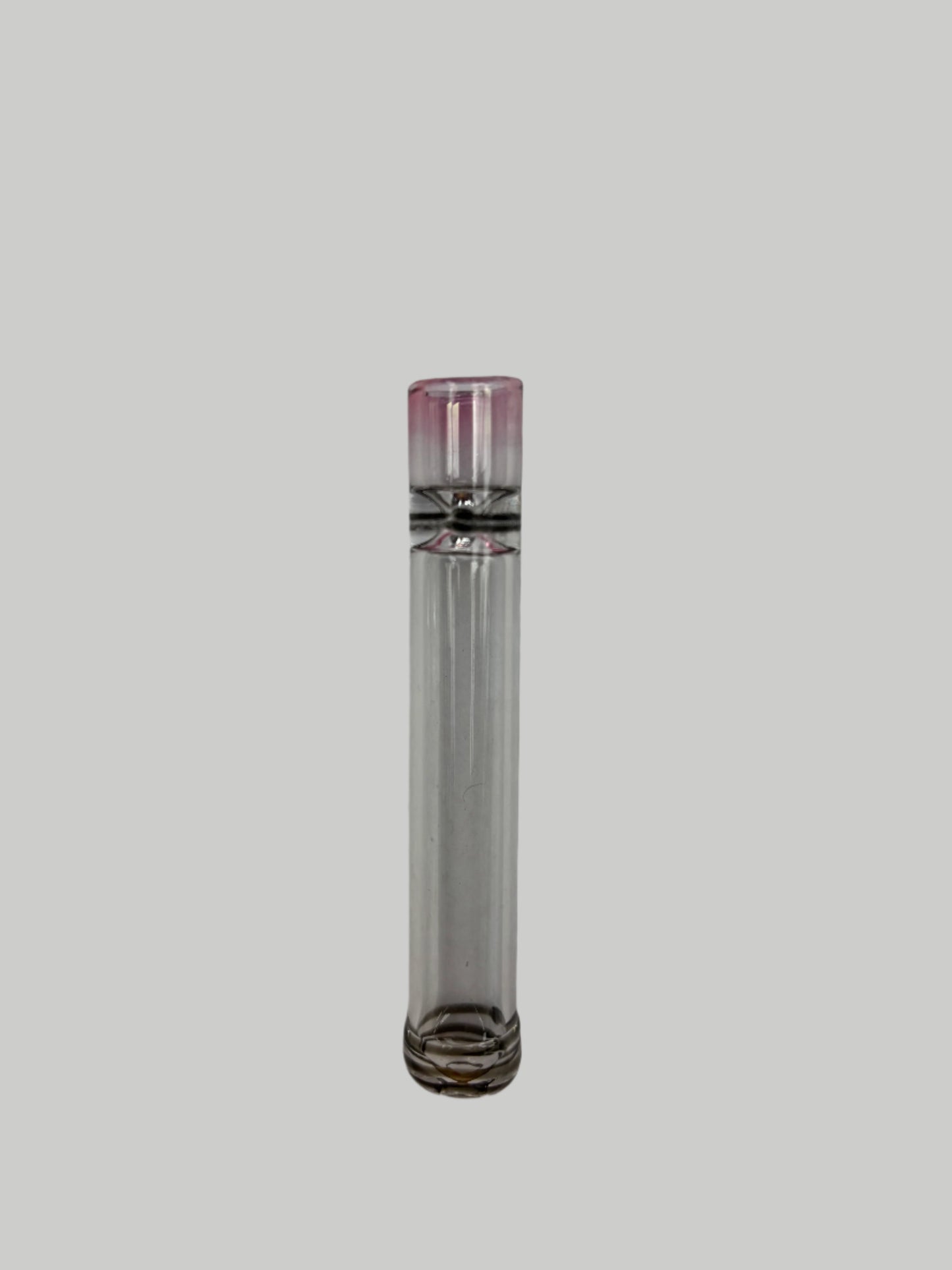 3" $7.99 Clear Glass, Colored Tip Chillum