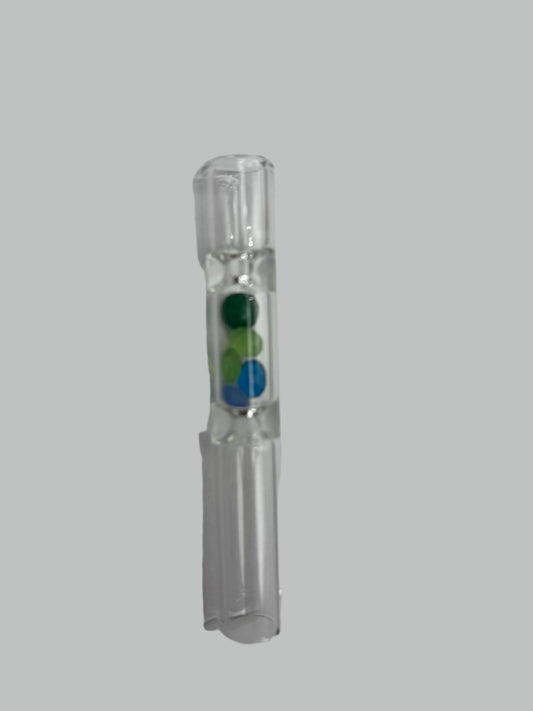3" Gem Middle Glass Chillum