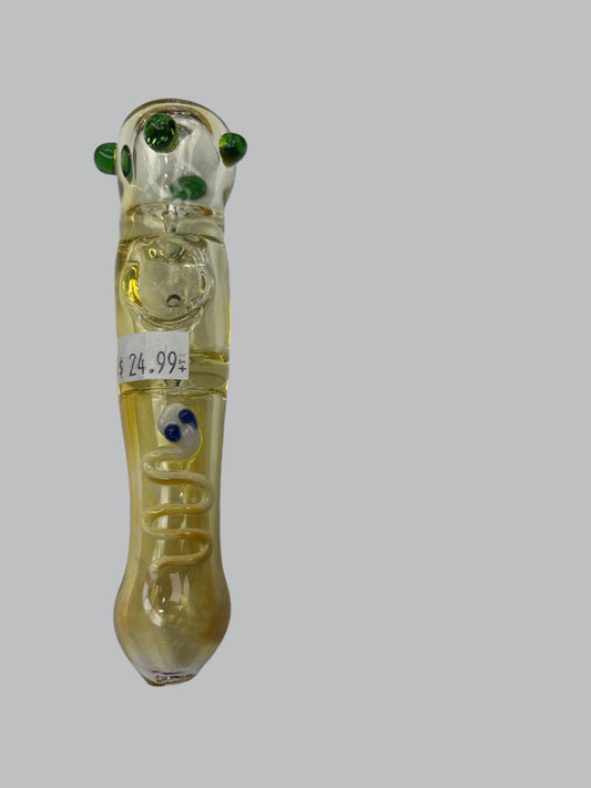 5.5” Fumed Steamroller Glass Hand Pipe