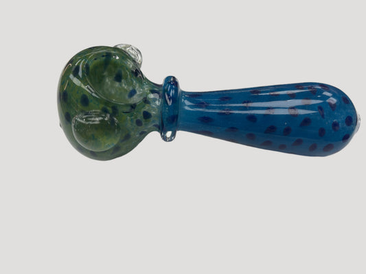 5" Two-Toned with Dots Glass Hand Pipe