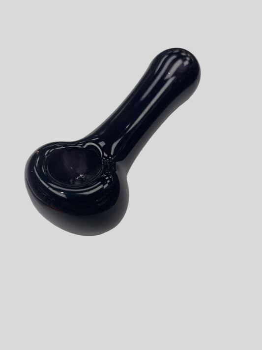 5" Onyx Black Glass Hand Pipe