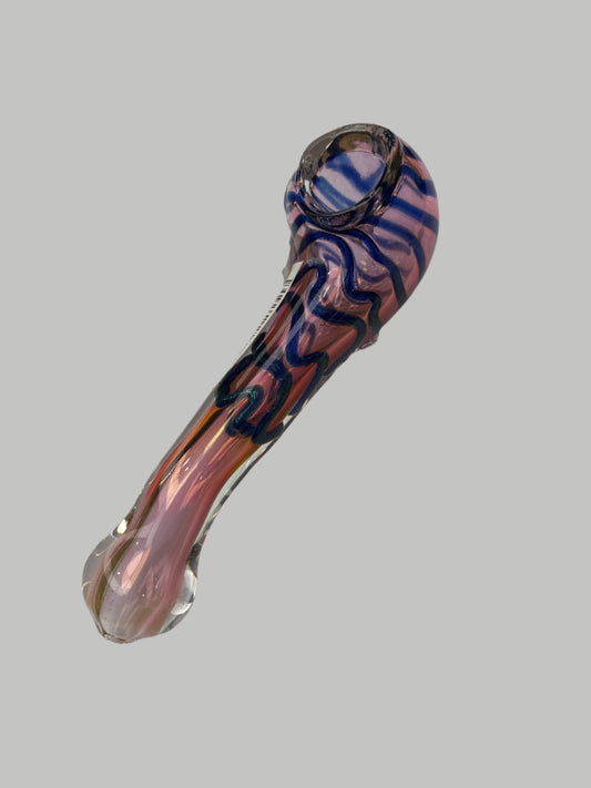5.5" Curved Sherlock Glass Hand Pipe