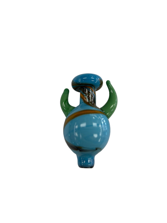 Swirl Bulb w/ Horns Carb Cap