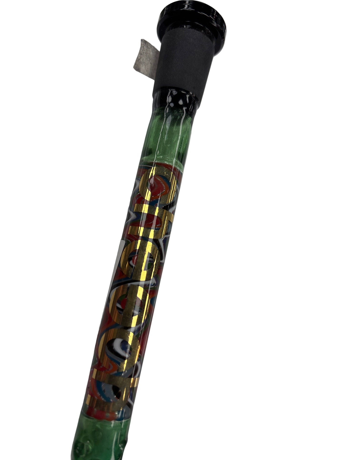 14mm Cheech Green Wavy Design Downstem