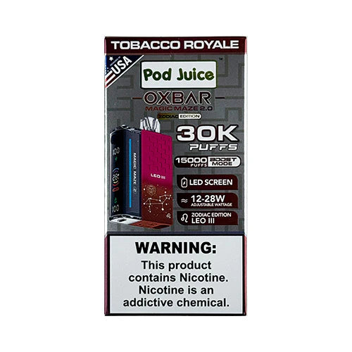 Pod Juice Oxbar | 30,000 Puffs | Nicotine Disposable