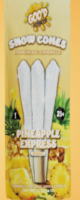 Goo'D Extracts | Snow Conez 3g THC-A Pre-Roll