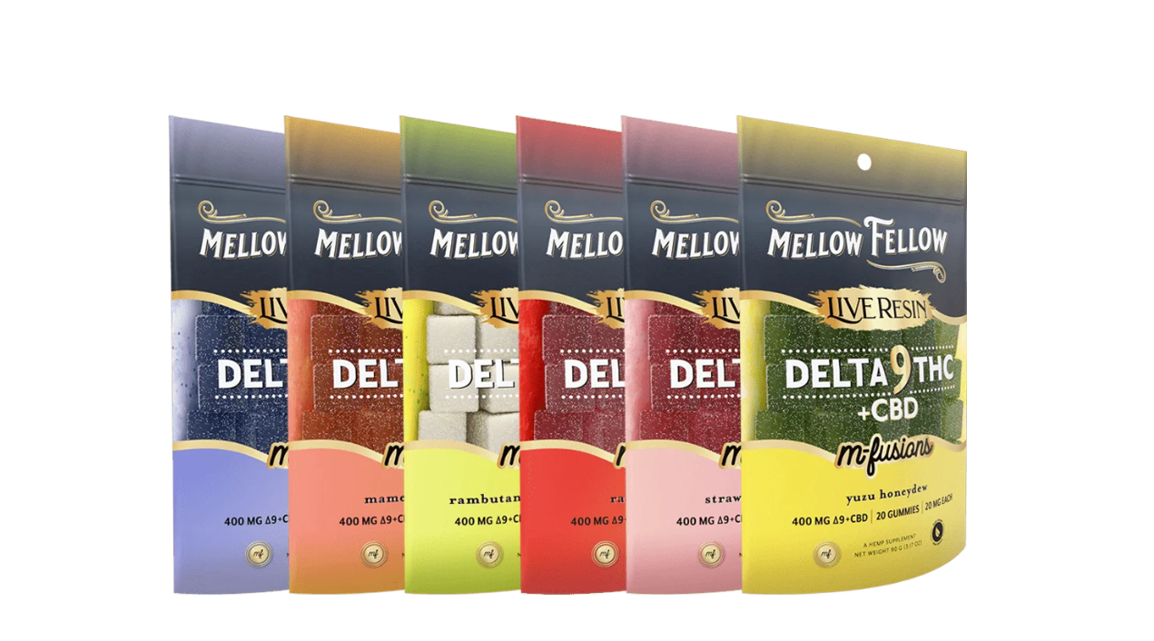 Mellow Fellow | M-Fusions 400mg Delta 9 + CBD 20 Pack