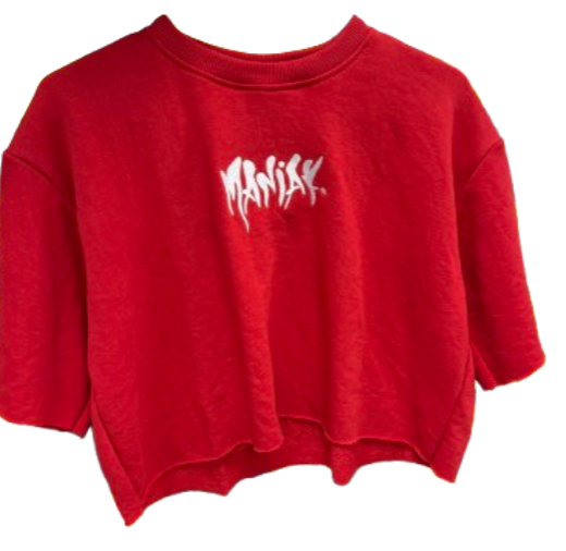 Maniak Clothing | Cut Off Sweater Red