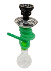 Plastic Hookah Clear & Green