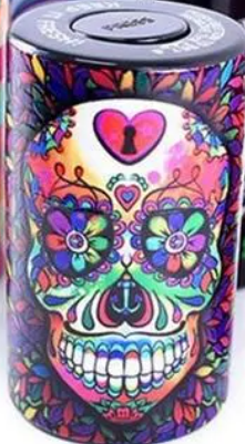 Sugar Skull Stash Jars