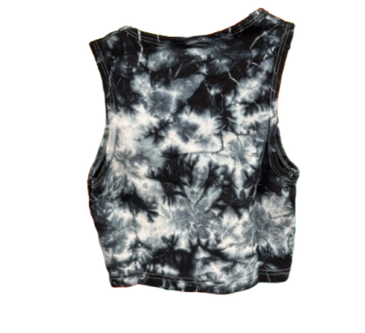 Maniak Clothing | Grey Tie Dye Crop Top