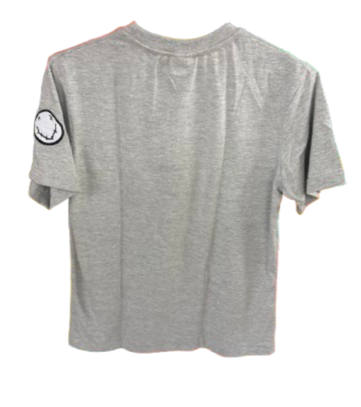 Maniak Clothing | Grey T shirt Rainbow Logo
