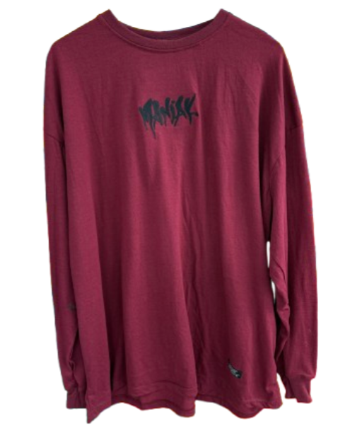 Maniak Clothing | Maroon Long sleeve Shirt