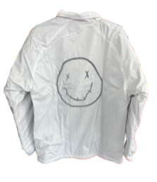 Maniak Clothing | White Jacket Reflective Logo