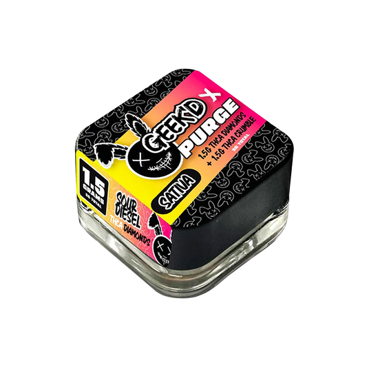 Geek'D x Purge 1.5g THCA Diamonds + 1.5g THCA Crumble