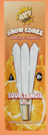 Goo'D Extracts | Snow Conez 3g THC-A Pre-Roll
