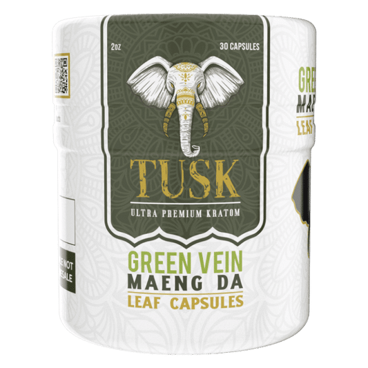 Tusk Green Vein Maeng Da Capsules - Kratom Capsules