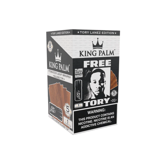 King Palm - Tobacco Leaf Wraps with Glass Tips