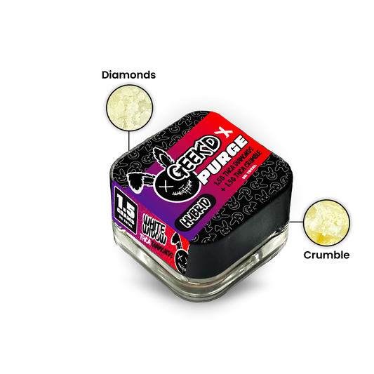 Geek'D x Purge 1.5g THCA Diamonds + 1.5g THCA Crumble