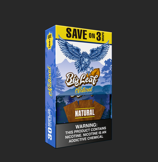Big Leaf - Tobacco Leaf Wraps - 3 Pack
