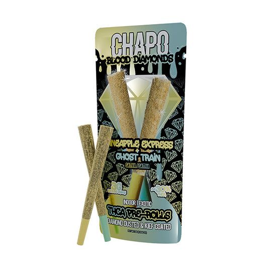 Chapo Extracts | Blood Diamonds 2 Pack | 3g THCA Pre-Rolls