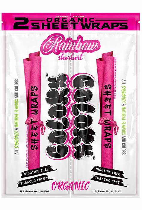 Colors | Organic Hemp Sheet Wraps | 2pk