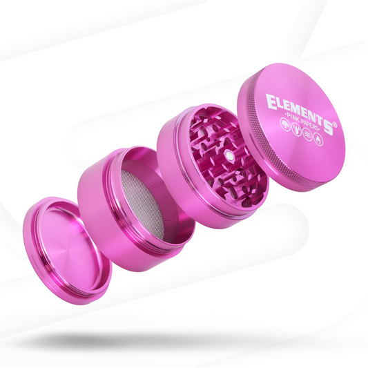 Elements "Pink Papers" Aluminum 4_Piece Grinder