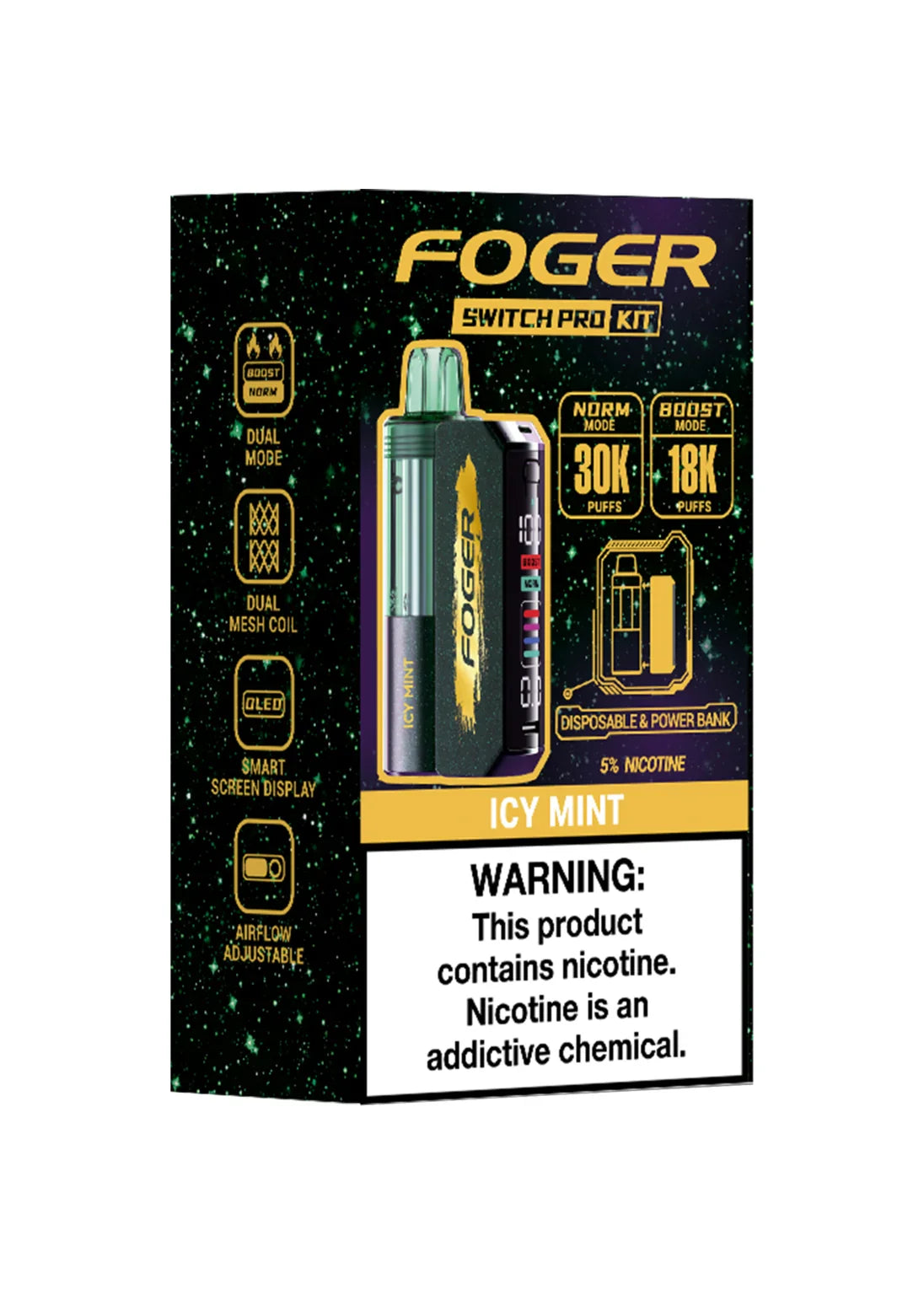 Foger Switch Pro Kit | 30,000 Puffs | Nicotine Disposable