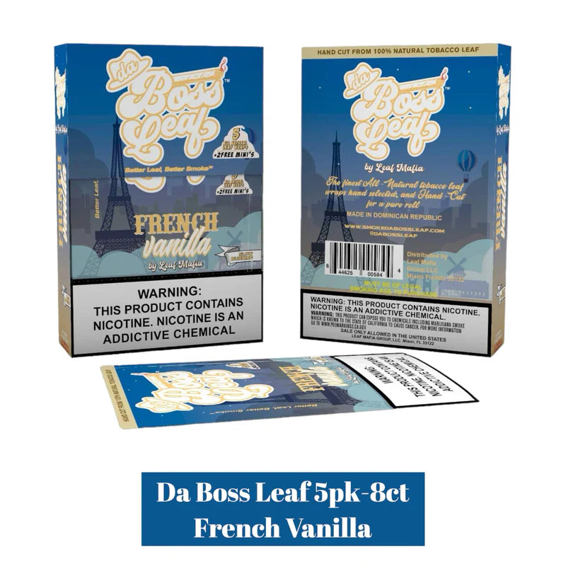 Da Boss Leaf | 5 Pack Tobacco Wrap