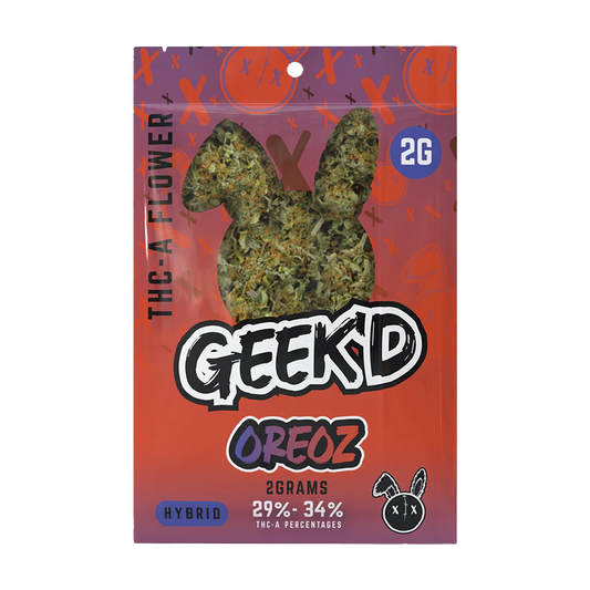 Geek'd 2g THCA Packs: Delta Flower/Pre-Roll
