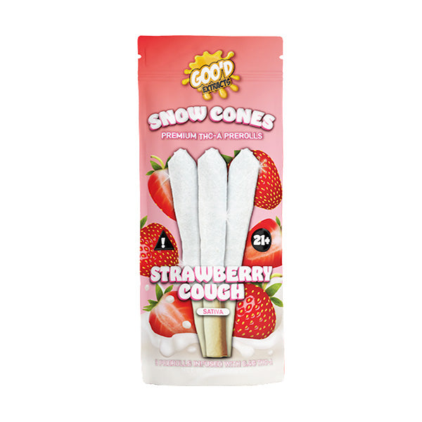 Goo'D Extracts | Snow Conez 3g THC-A Pre-Roll