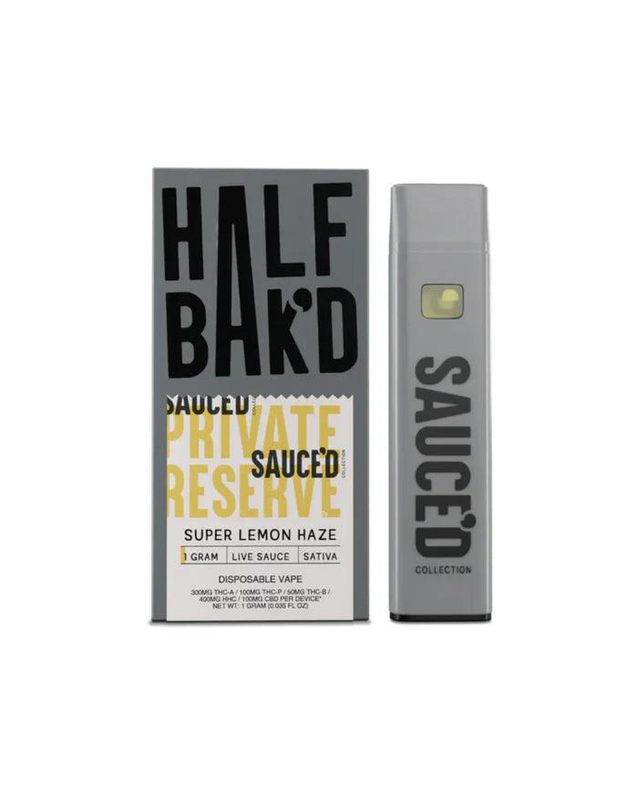 Half Bak'd Sauced Private Reserve | 1g Live Sauce Dispo