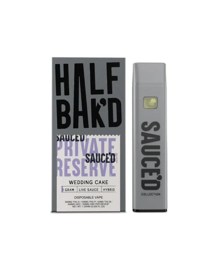 Half Bak'd Sauced Private Reserve | 1g Live Sauce Dispo