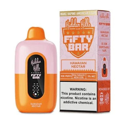 Fifty Bar Disposable Vape - Hidden Hills Club (5%, 20K Puffs) (5ct) Disposable Nicotine