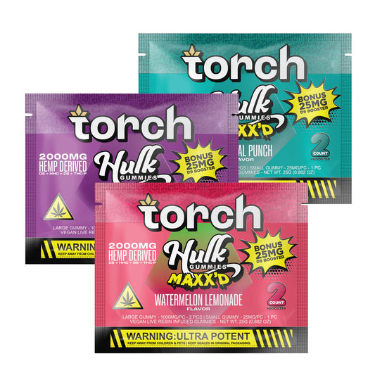 Torch Hulk MAXX'D | 2000mg | Delta Edible Gummy