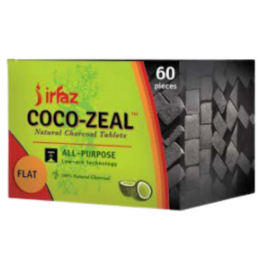 Irfaz Coco Zeal - Charcoal - Hookah Accessories