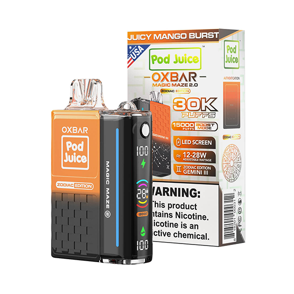 Pod Juice Oxbar | 30,000 Puffs | Nicotine Disposable