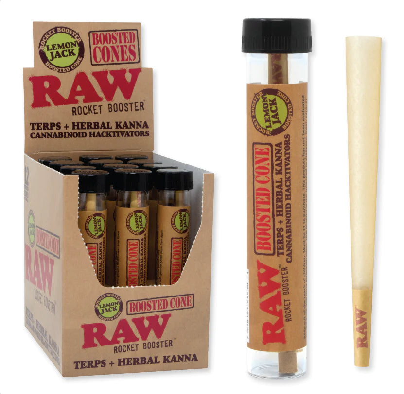 Raw - Boosted Pre-Rolled Cones - S Essentials