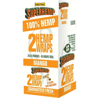 SuperHemp Hemp Wraps - 2 Pack