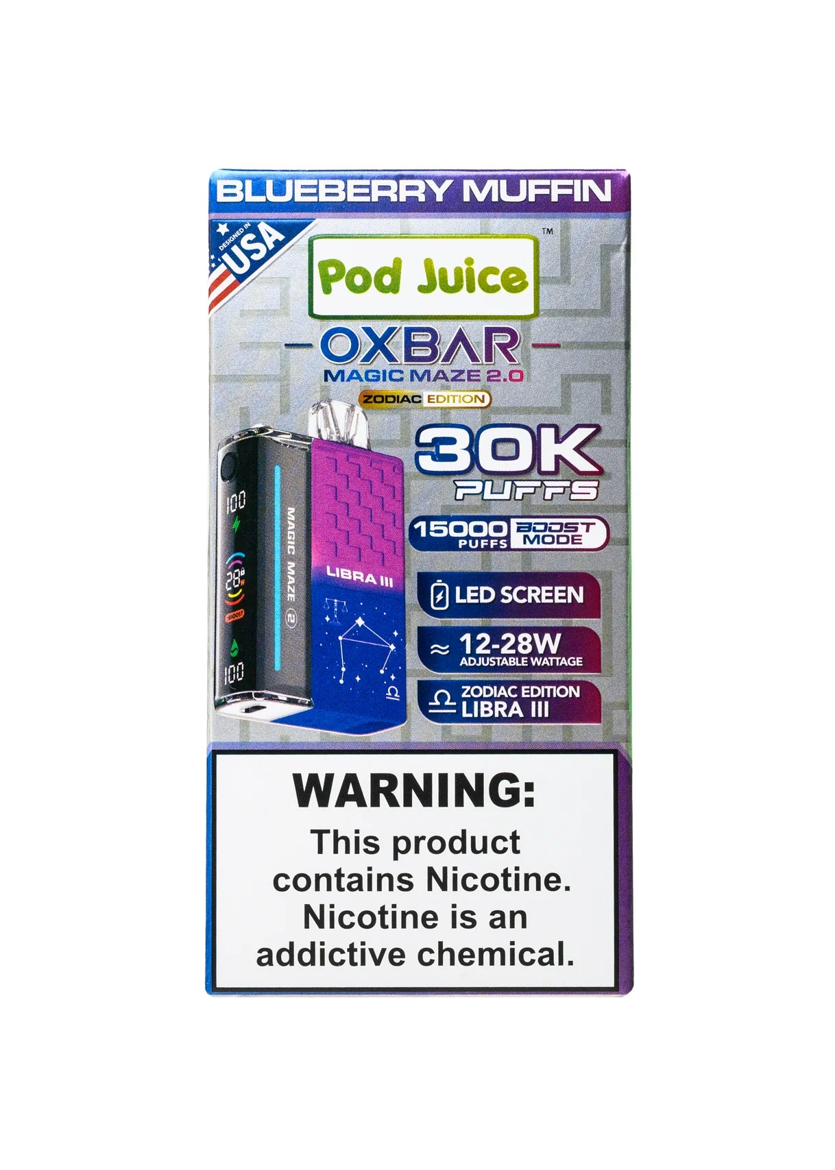 Pod Juice Oxbar | 30,000 Puffs | Nicotine Disposable