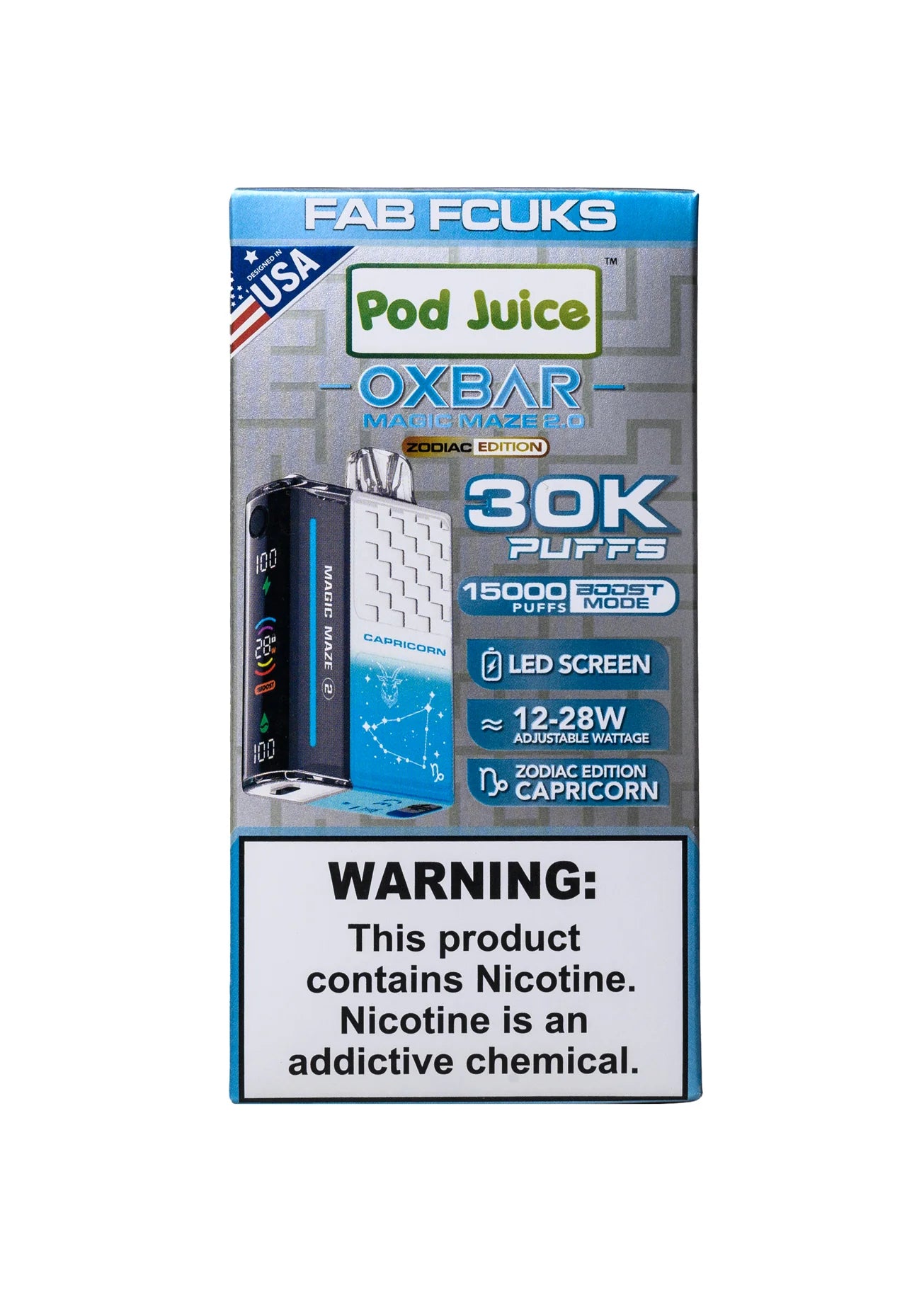 Pod Juice Oxbar | 30,000 Puffs | Nicotine Disposable