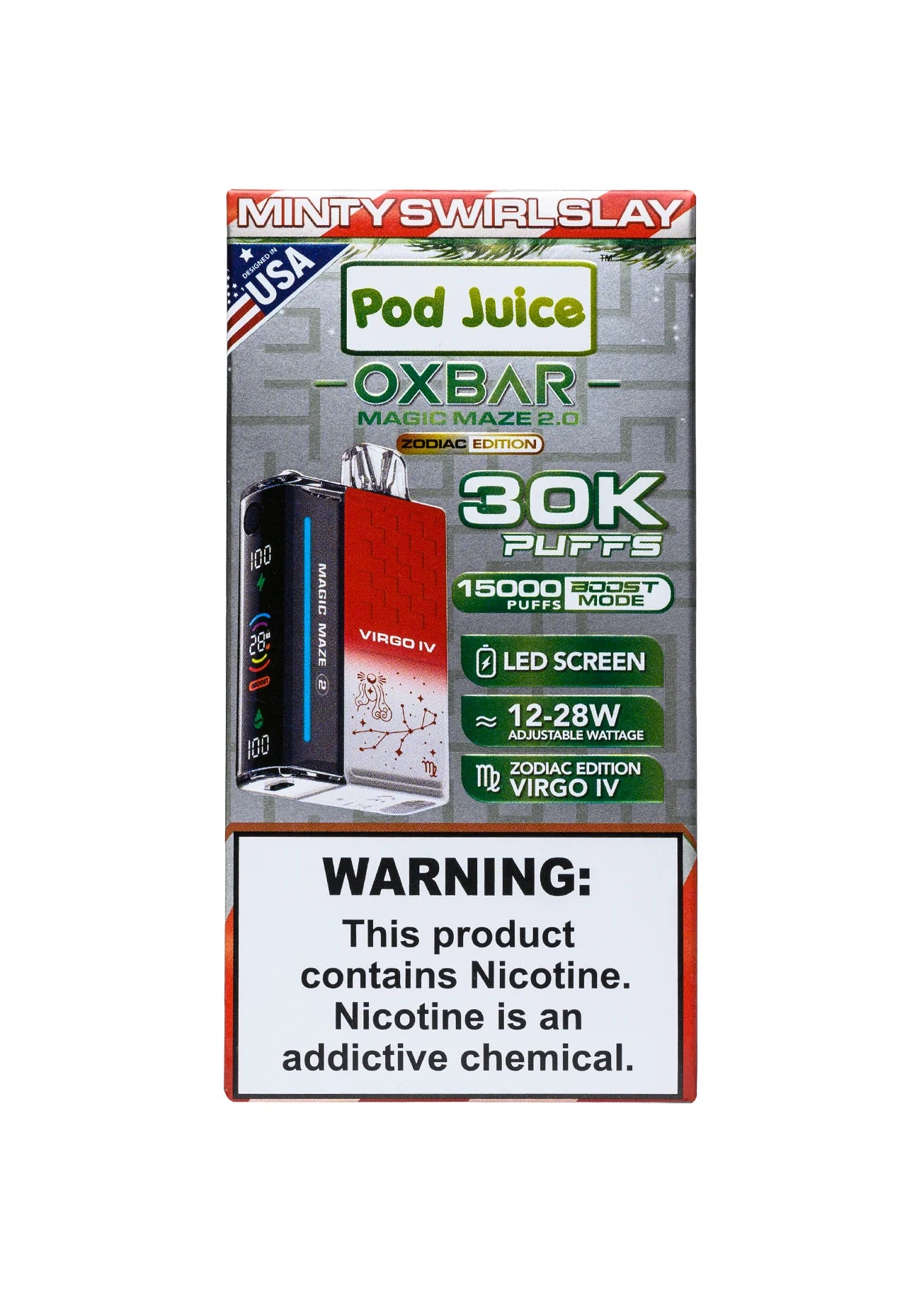 Pod Juice Oxbar | 30,000 Puffs | Nicotine Disposable