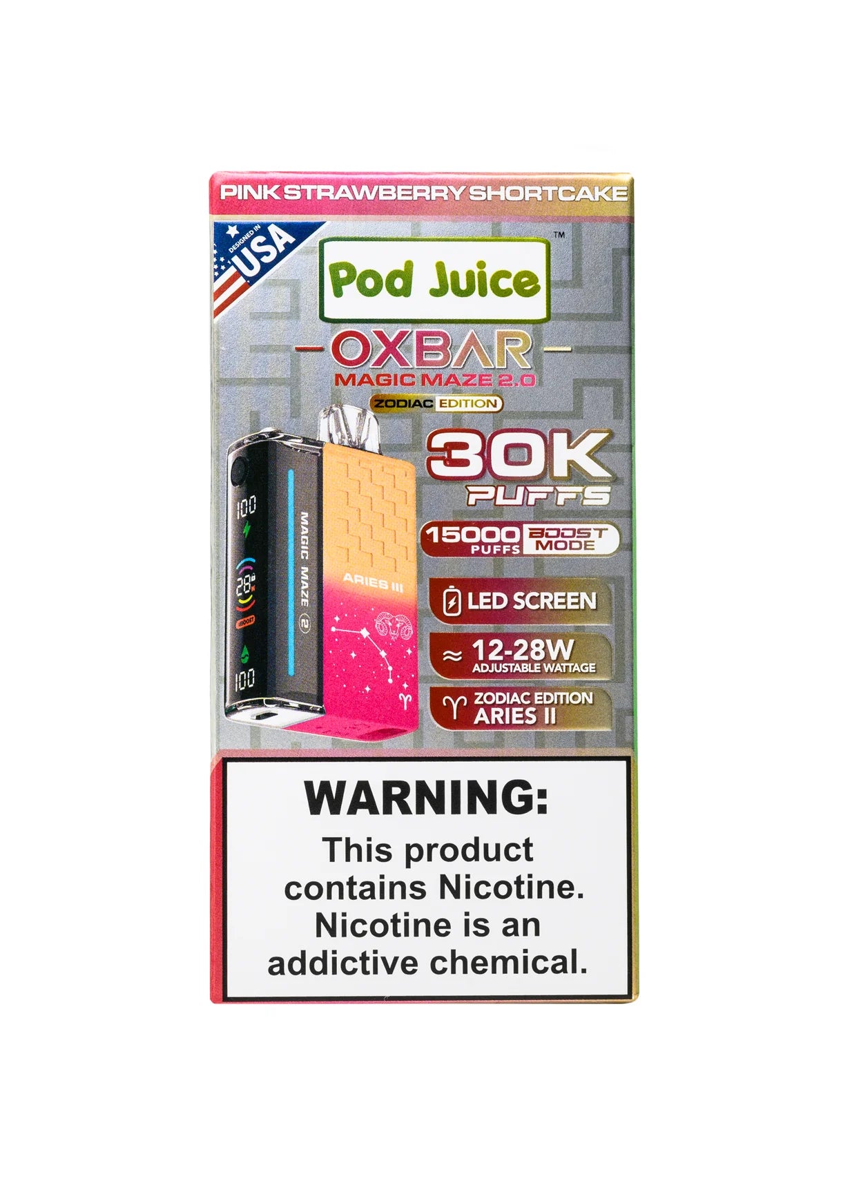 Pod Juice Oxbar | 30,000 Puffs | Nicotine Disposable