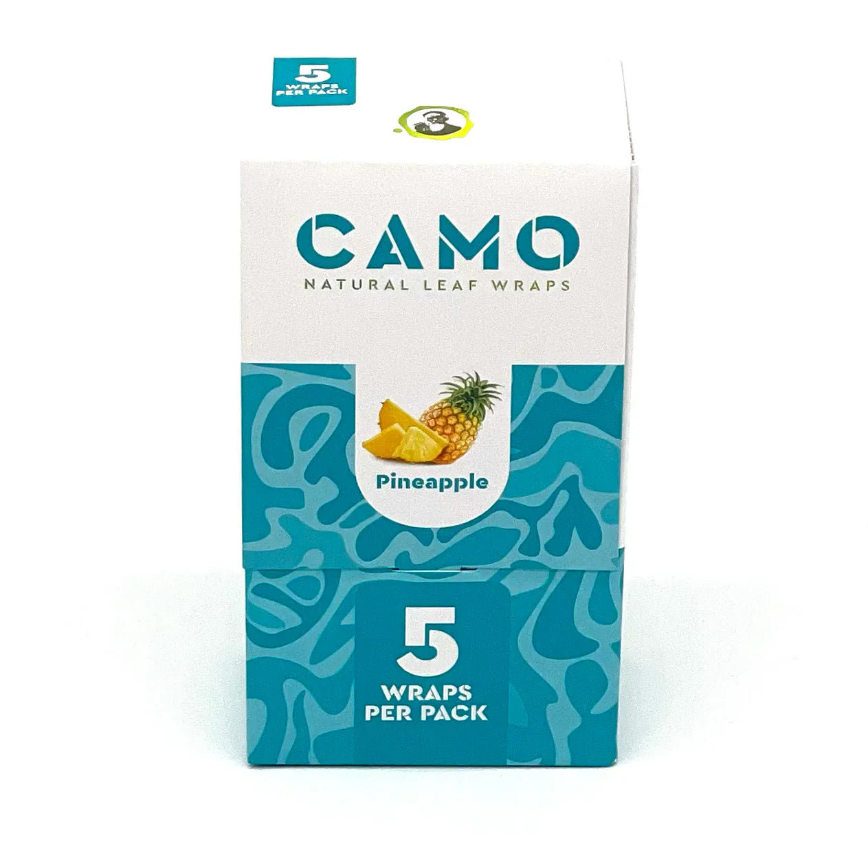 Camo Natural Leaf Hemp Wraps (25 Packs of 5 Wraps)