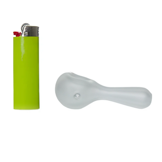 MJ Arsenal Pioneer Sandblasted Spoon Pipe | Glass Hand Pipe